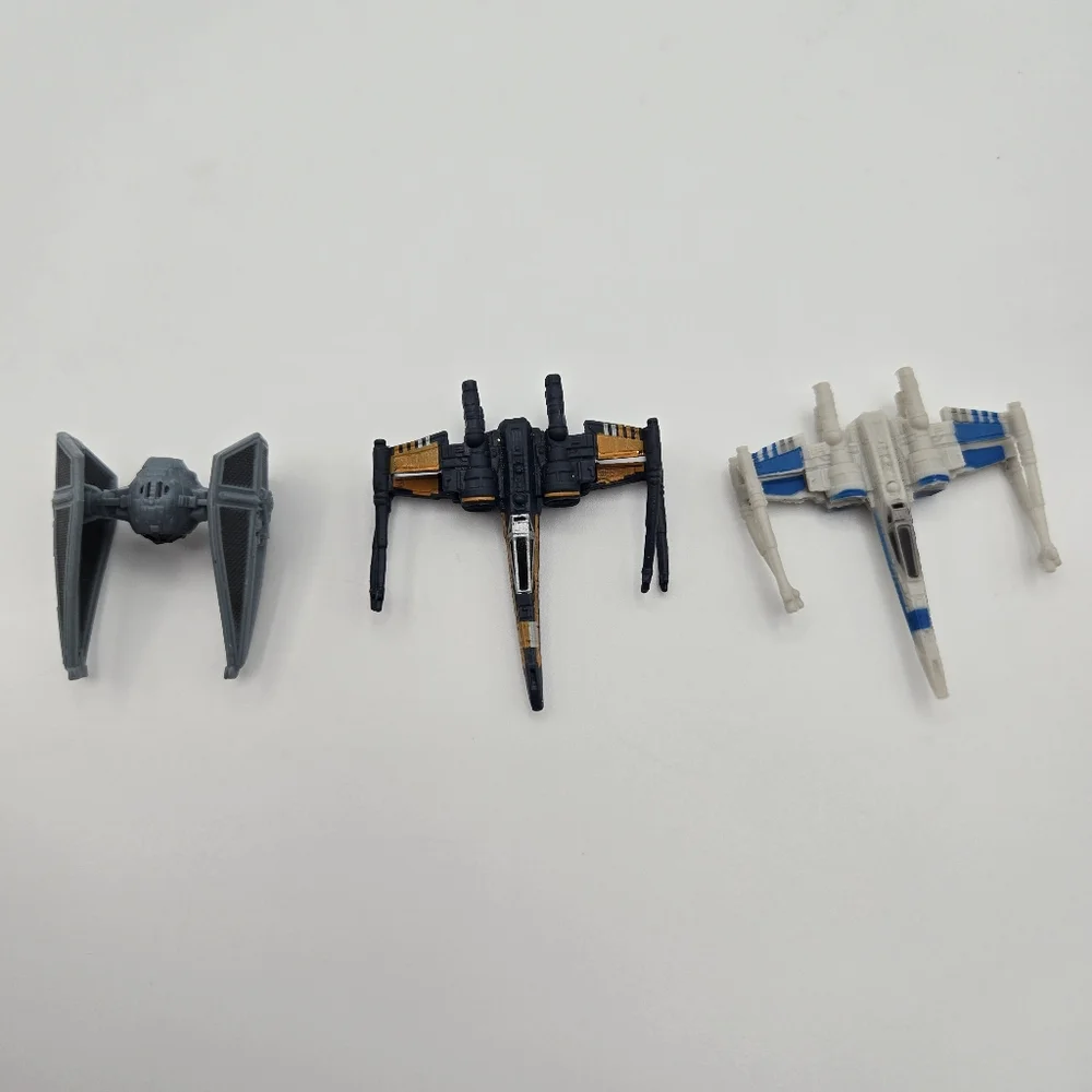 Bundle Of 6 Misc Star Wars Vehicle Figurines Diecast Micro Machines
